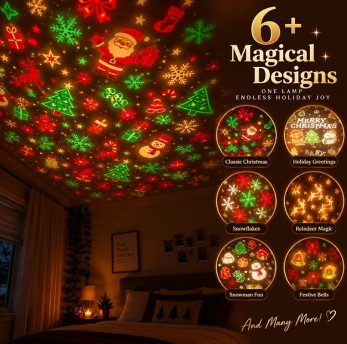 Cross-border Christmas tree projection light, creative Christmas tree USB projector.