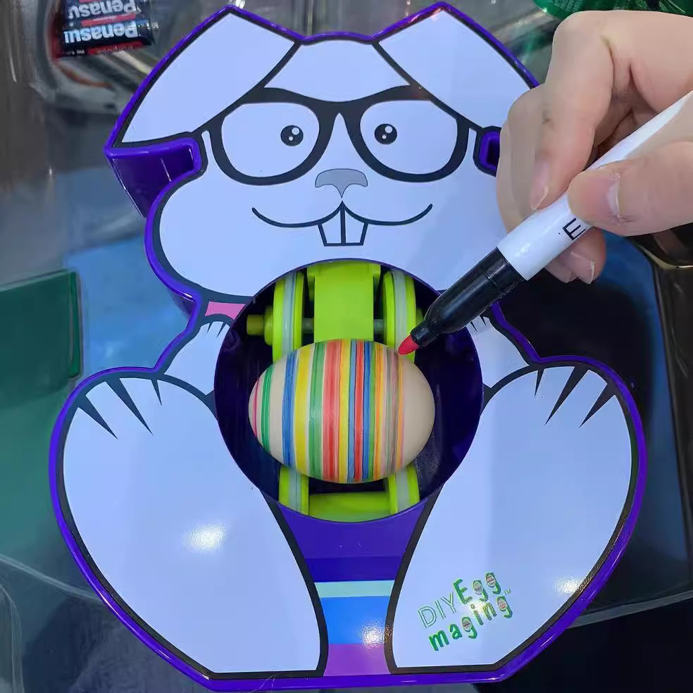 Happy Easter Egg Decoration Set Easter DIY Painted Egg Painting Game Drawing Board Playing Water Turtle