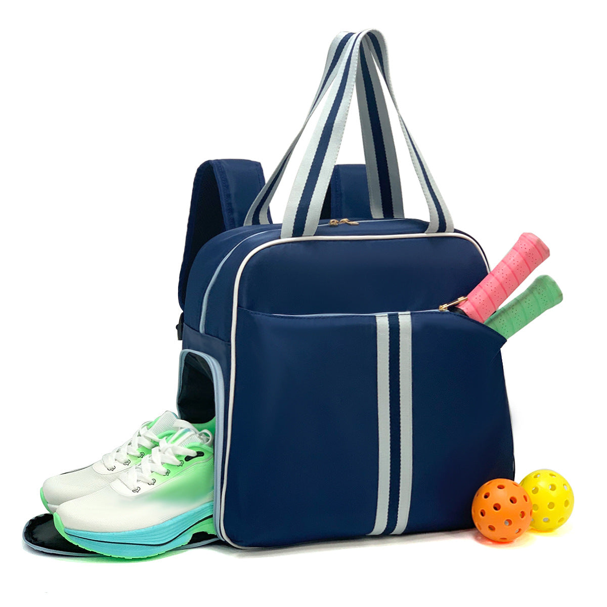 Amazon spot neoprene shoulder bag badminton bag multi-function outdoor pickleball bag portable tennis bag