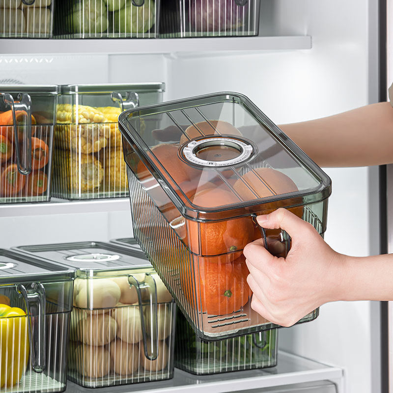 Refrigerator storage box food grade kitchen food vegetable fresh-keeping box refrigerator special frozen storage box Japanese style