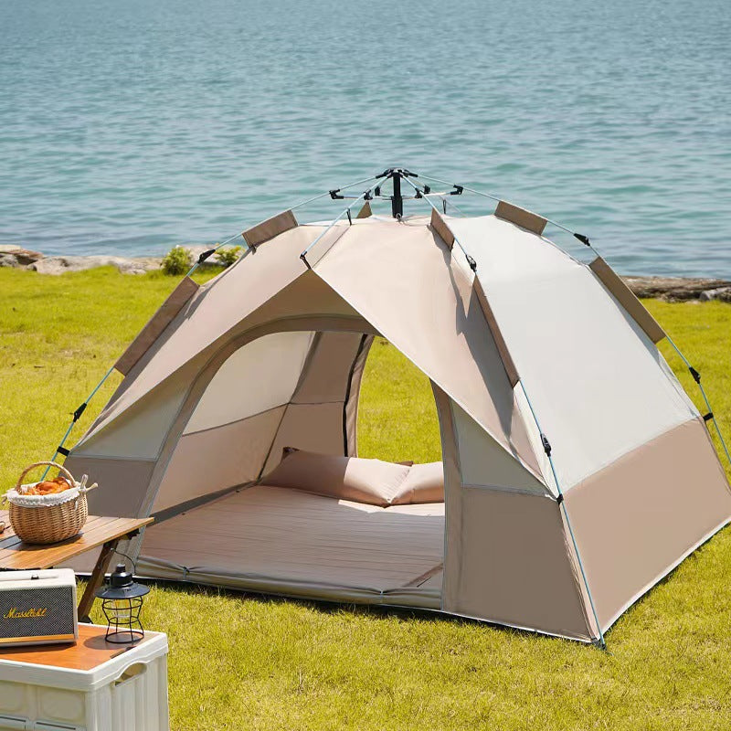 Outdoor portable folding fully automatic camping tent quick-open camping sun protection thickened rainproof tent full set wholesale