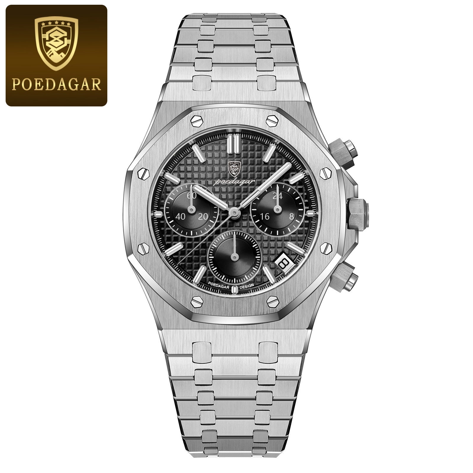 Swiss brand new multi-functional quartz men's watch, trendy wristwatch, live stream hot-selling item for foreign trade, dropshipping available.