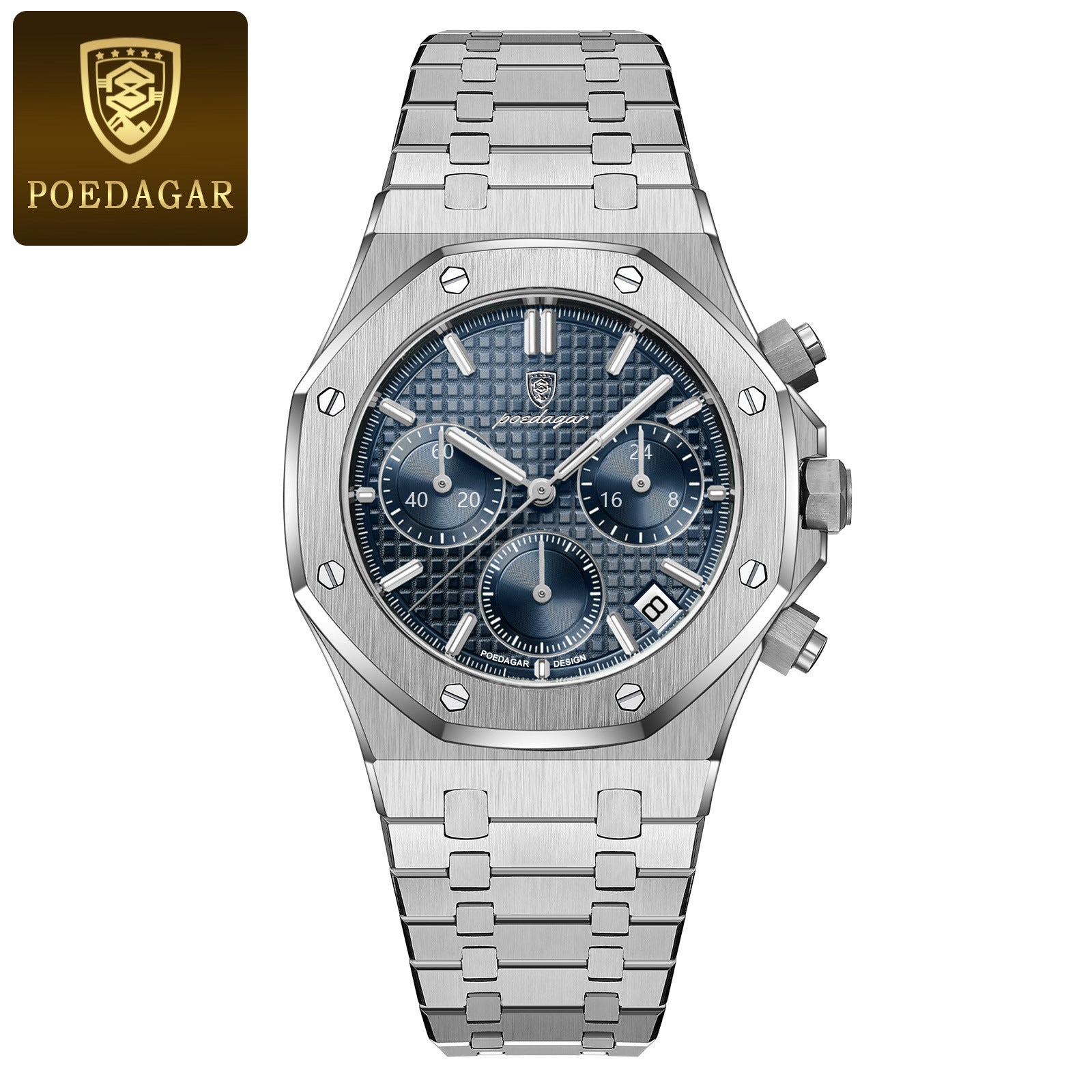 Swiss brand new multi-functional quartz men's watch, trendy wristwatch, live stream hot-selling item for foreign trade, dropshipping available.
