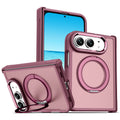 Cross-border applicable Apple 18-fold phone case iPhone Duo skin-feel stand case magnetic case custom protective case