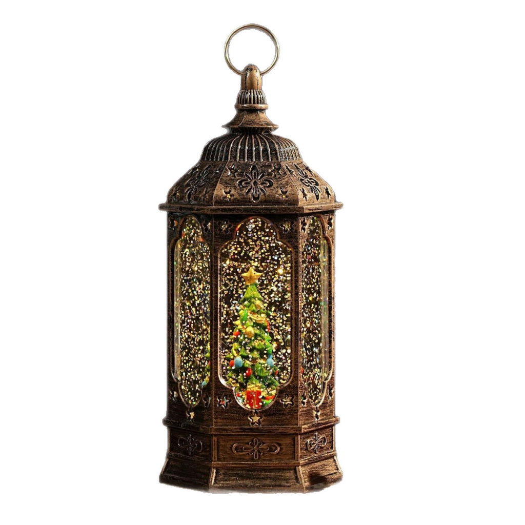 Cross-border Christmas decorations, LED water lanterns, old man and snowman indoor luminous night lights, creative home ornaments
