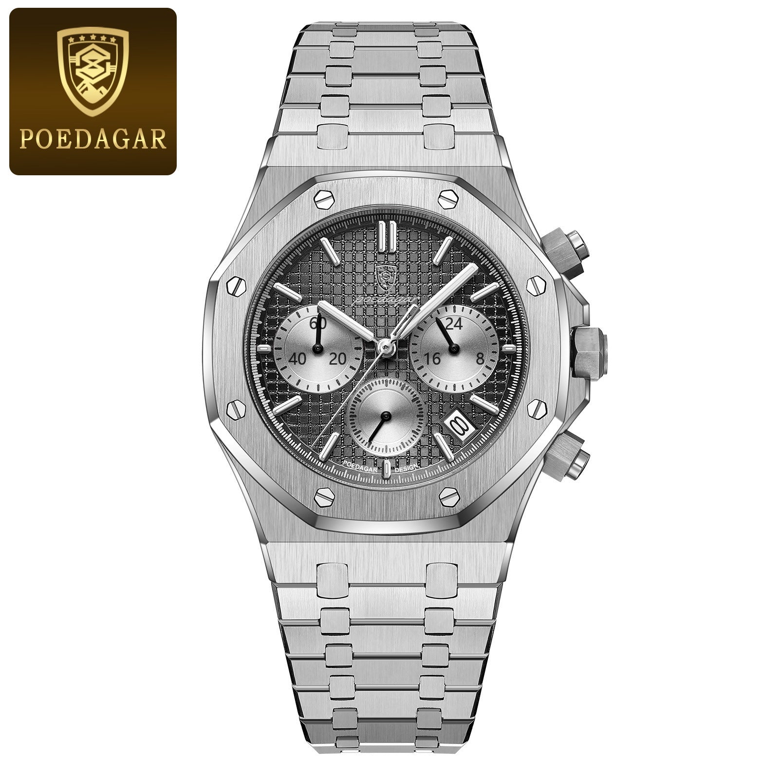 Swiss brand new multi-functional quartz men's watch, trendy wristwatch, live stream hot-selling item for foreign trade, dropshipping available.