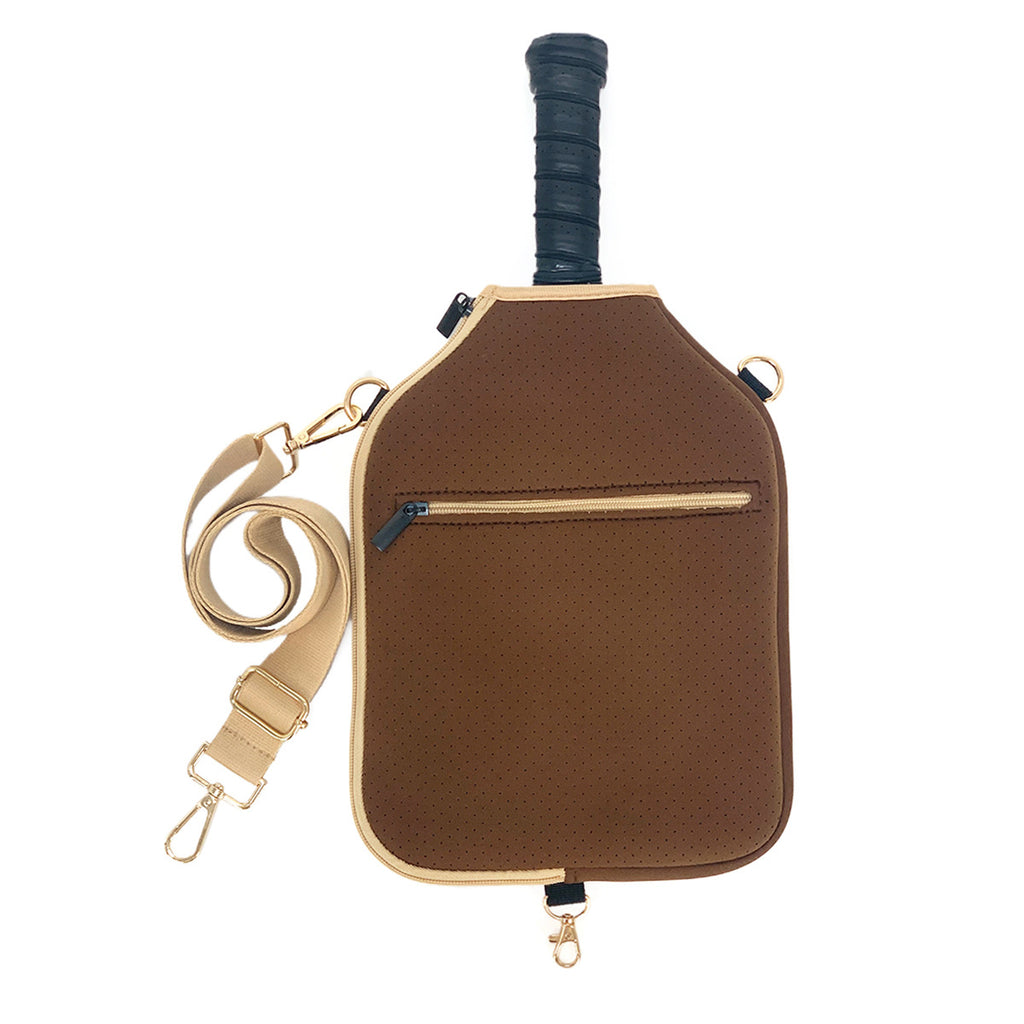 Amazon spot neoprene shoulder bag badminton bag multi-function outdoor pickleball bag portable tennis bag