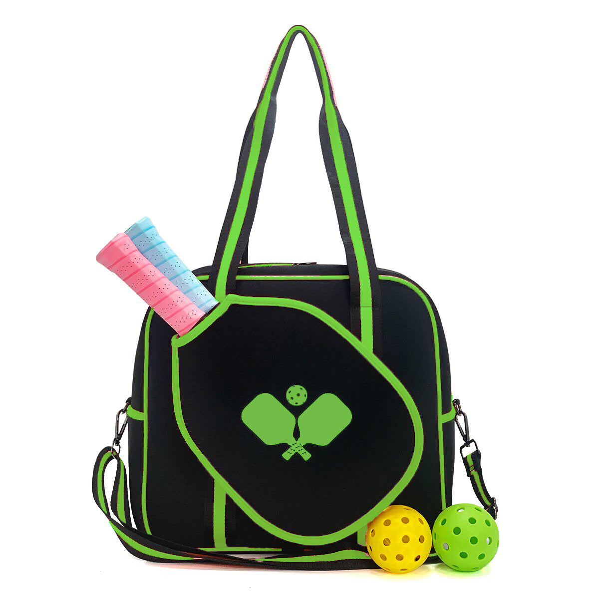Amazon spot neoprene shoulder bag badminton bag multi-function outdoor pickleball bag portable tennis bag