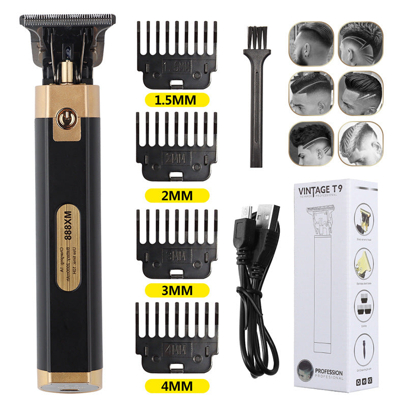 Hair clipper T9 hair clipper electric clipper razor electric push oil head scissors men's hair clipper clipper oil head scissors